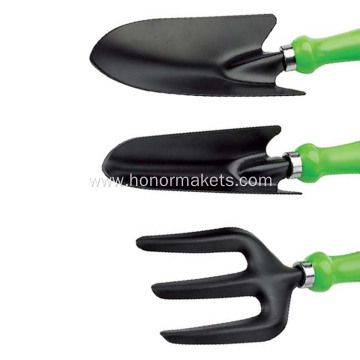 3 PCS Green Carbon Steel Gardening Hand Tool Set gardening tools and equipment garden supplies tools